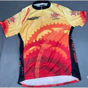 Primal Cycling Jersey Adult XL Orange Lightweight Stretch 30th Sea To Port Event
